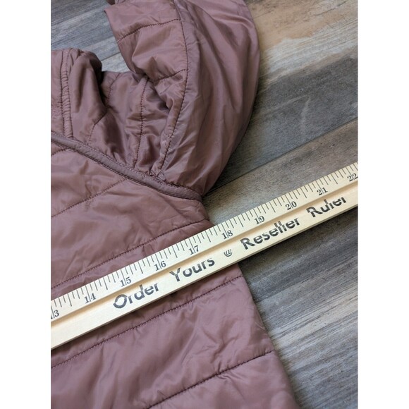Lululemon The Bomb Bomber Jacket Bark Berry/Heathered Bark Berry Women's 6 Rever - Picture 3 of 8